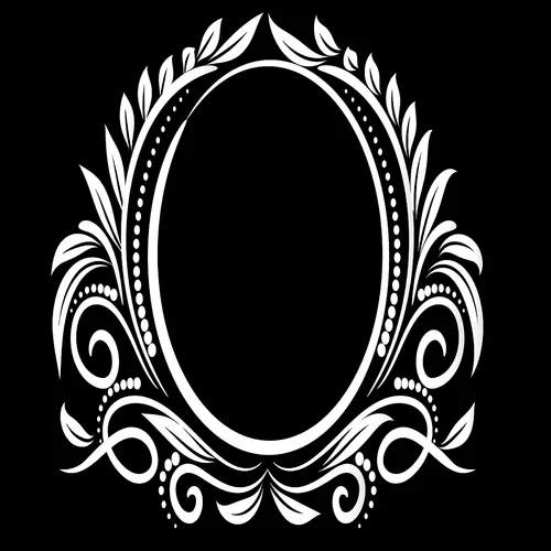 Рамка овальная