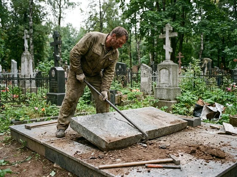 Демонтаж гранитной плитки и мощения участка во Владивостоке