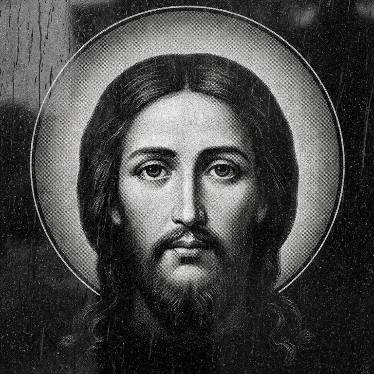 Эскиз иконы: «Моление о чаше» (полутон) — сюжетная композиция, гравировка на памятник во Владивостоке