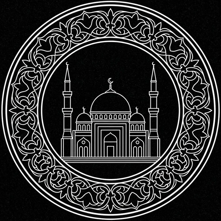 Эскиз: В медальоне — круглый медальон с восточным кантом во Владивостоке
