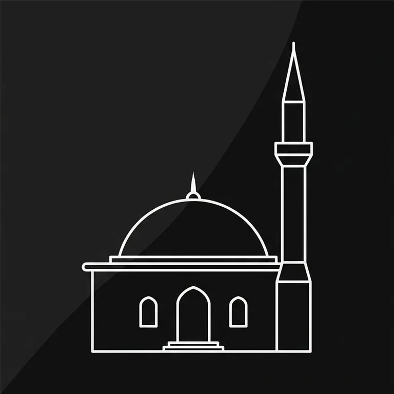 Эскиз: Одноминаретная — скромный силуэт сельской мечети во Владивостоке