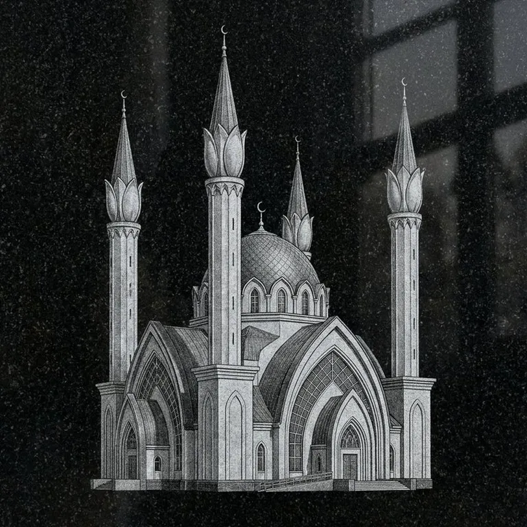 Эскиз: Ляля-Тюльпан — минареты-бутоны, Уфа во Владивостоке