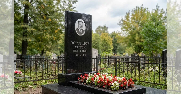 Памятник с цветником, Памятники мастерской «Мастер Каменев» на кладбищах Самары