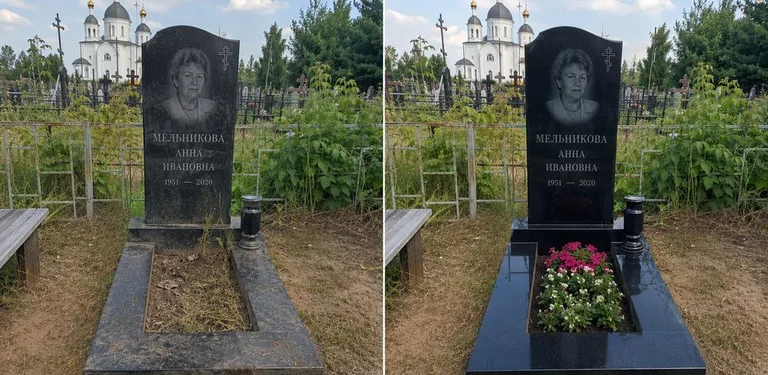 Мойка фигурного памятника до и после во Владивостоке