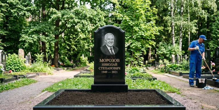Уборка могил на кладбище во Владивостоке — наведение порядка, мойка памятника, благоустройство участка