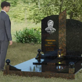 Светский вертикальный гранитный памятник П068 - П068