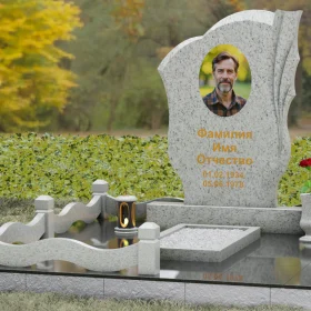 Светский вертикальный памятник из гранита - П147