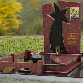 Православный памятник с крестом вертикальный - П183