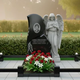Элитный гранитный мемориальный памятник - ПН005