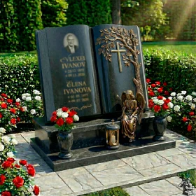 Элитный православный памятник для двоих - ПН236