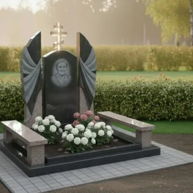 Православный памятник с крестом для мемориала - ПН282