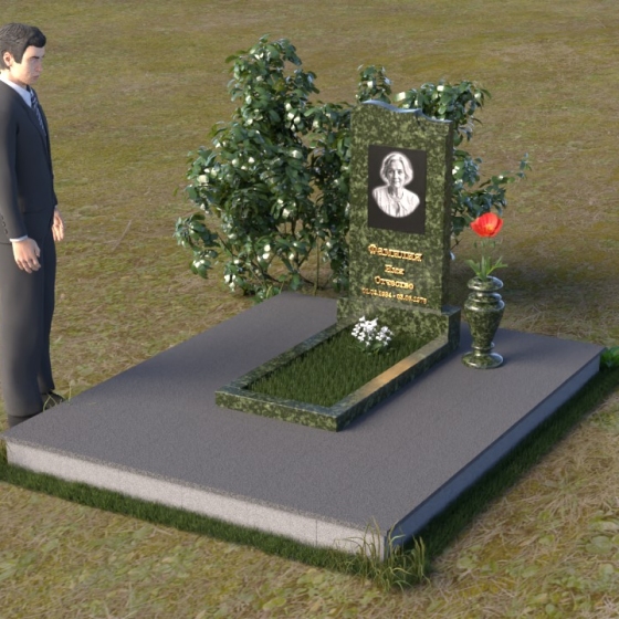 Вертикальный гранитный памятник светский в Воронеже