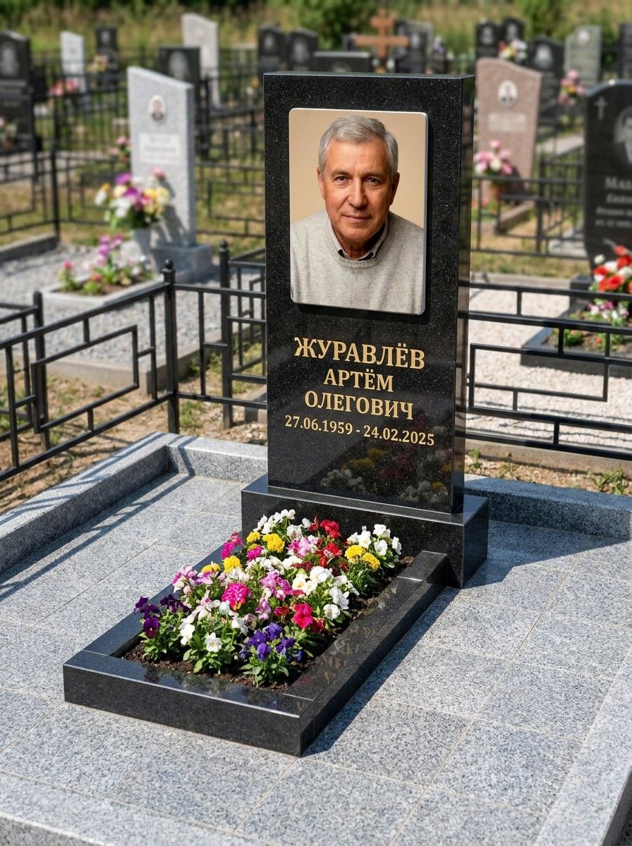 Портрет на памятнике во Владивостоке — Выцветшее фото восстановили — керамогранит 180×240 мм