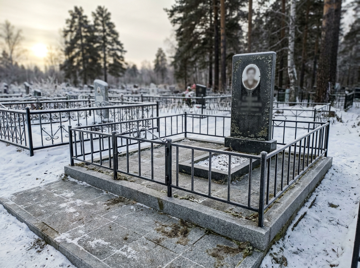 Благоустройство могилы во Владивостоке — пример 4